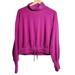 SWEATY BETTY MELODY LUXE FLEECE PULLOVER AMARANTH PINK BRAND NEW SIZE 10